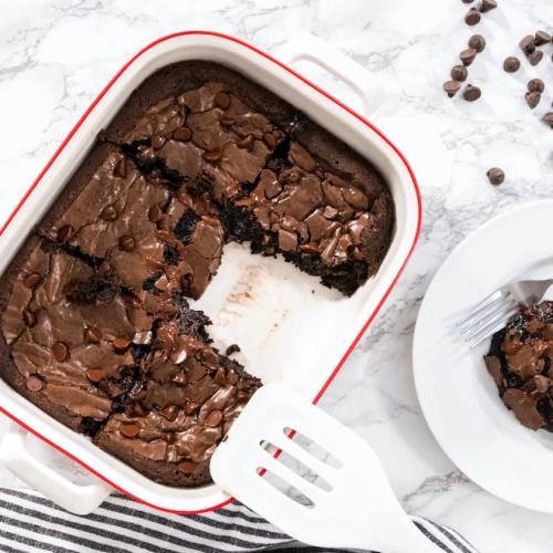 Brownie fondant au chocolat et à la courge (vegan)