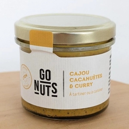 Tartinable cajou cacahuètes curry BIO