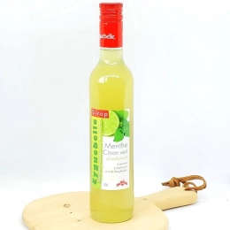 Sirop artisanal menthe - citrons verts