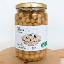 Bocal de pois chiches au naturel BIO