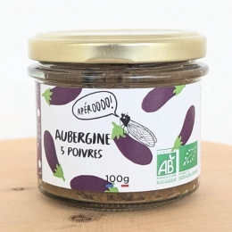 Caviar d'aubergines aux 5 poivres BIO