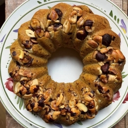 Pumpkin spice cake aux noisettes (et vegan !)