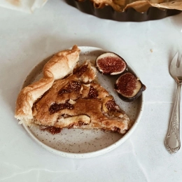 Tarte amandine aux figues (vegan)